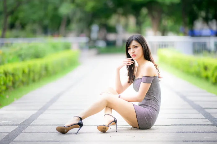 [Mzsock] NO.224 Bao Stockings and High Heels Beautiful Legs Outdoor Shot street photography#[79P]-78