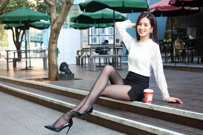 [Mzsock] NO.056 Zhang Jun OL uniform high heels beautiful legs outdoor shooting street photography#[103P]-51